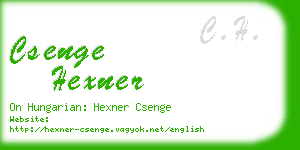 csenge hexner business card